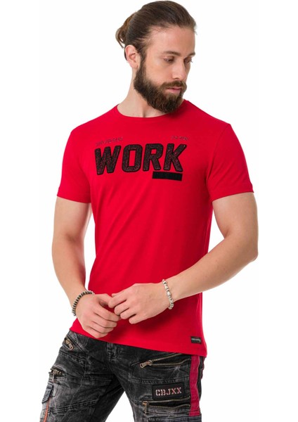 CT734 Parça Dolgu Kabartma Kırmızı Tişört fiyatları