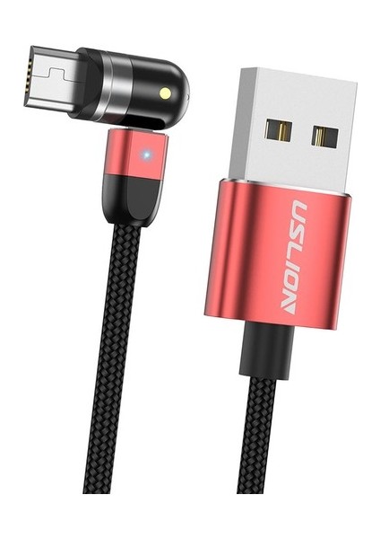 540 Manyetik Şarj USB Kablosu 360 180 Kırmızı 1 M Mikro USB (Yurt Dışından) fiyatları