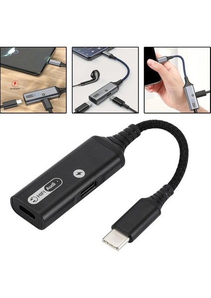 Stereo Kulaklık Aux Audio Adaptörü Splitter MH338A Siyah (Yurt Dışından) fırsatları