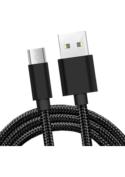 Android Black Için 2m Ağır Hizmet Tipi Şarj Veri Kablosu (Yurt Dışından)