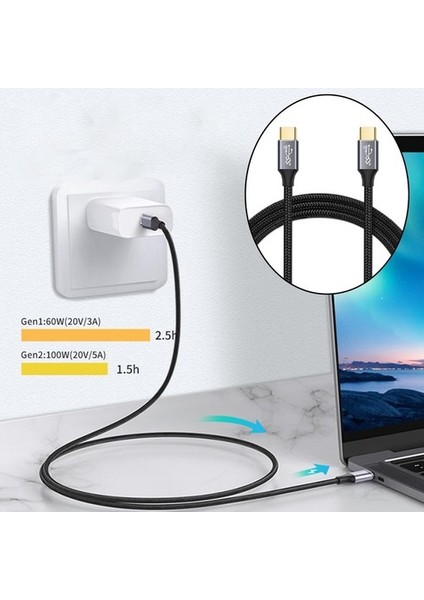 Tip-C3.1 10GB /5A Veri Kablosu Dönüştürücüsü 1.5m (Yurt Dışından)