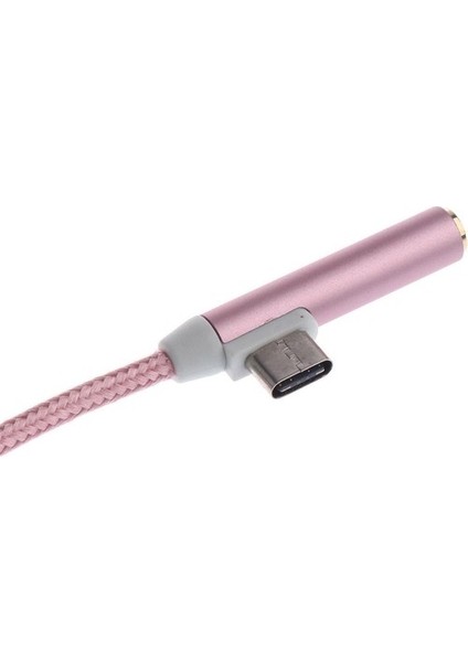 USB Tip C Ila 3,5 mm Kulaklık Ses Şarjı Ayırıcı Dönüştürücü (Yurt Dışından)