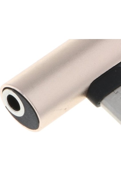 USB タイプ C Ila 3,5 mm Aux Şarj Kablosu Adaptör Splitter Altın (Yurt Dışından)