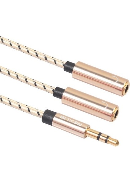 Kulaklık Ayırıcı, 3,5 mm Stereo Ses Ayırıcı Erkek 2 Dişi Y Aux Gri (Yurt Dışından) indirimleri