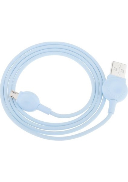 1 M Telefon Tipi C Mikro USB Hızlı Şarj Kablosu Şarj Kablosu Tel Samsung Mikro USB Mavi Için (Yurt Dışından)