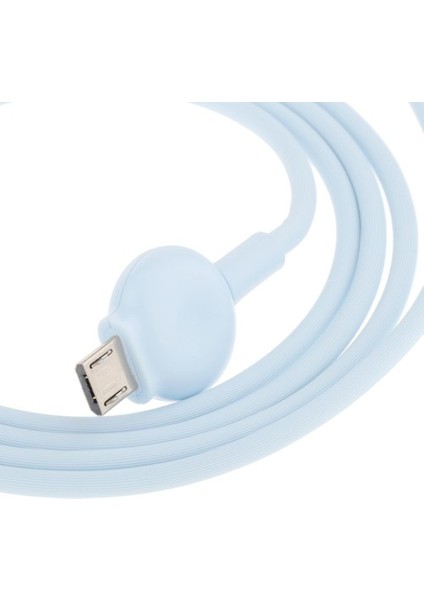1 M Telefon Tipi C Mikro USB Hızlı Şarj Kablosu Şarj Kablosu Tel Samsung Mikro USB Mavi Için (Yurt Dışından)