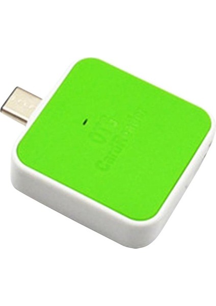 USB C Otg Kart Okuyucu, USB C Hub Sd/tf Bağlantı Noktası Kartı Okuyucu Yeşil (Yurt Dışından)