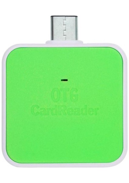 USB C Otg Kart Okuyucu, USB C Hub Sd/tf Bağlantı Noktası Kartı Okuyucu Yeşil (Yurt Dışından)