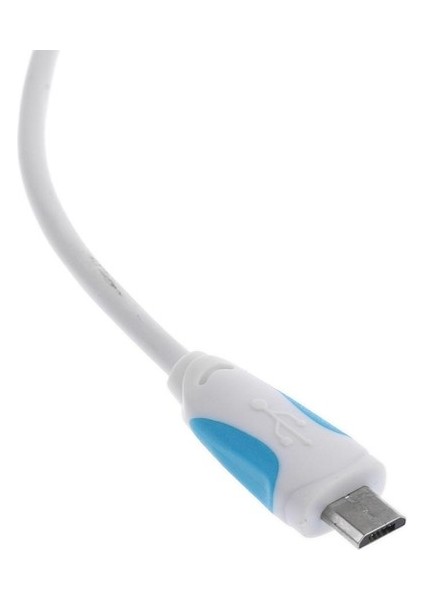 Mikro USB Erkek USB Kadın Dönüştürücü Otg Adaptörü Kablosu Kablosu 25 cm Beyaz (Yurt Dışından)