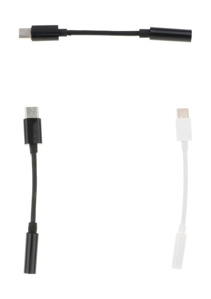 3 Parça Usb-C USB C Için 3.5mm Aux Ses Kulaklık Kulaklık Jakı Adaptörü (Yurt Dışından)