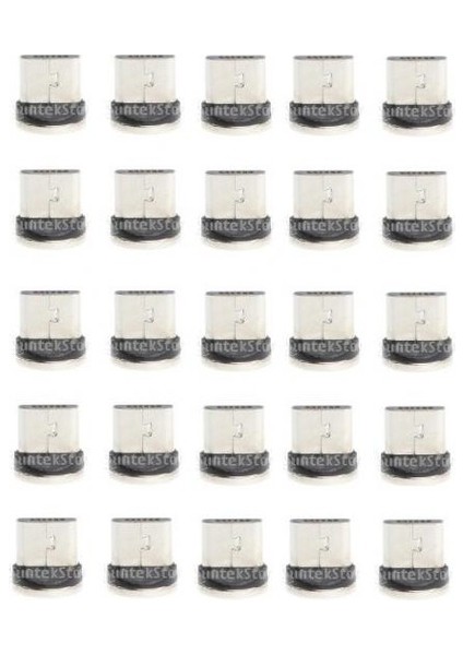 25 Adet Mikro USB Şarj Sync Veri Kablosu Kafa Adaptörü (Yurt Dışından)