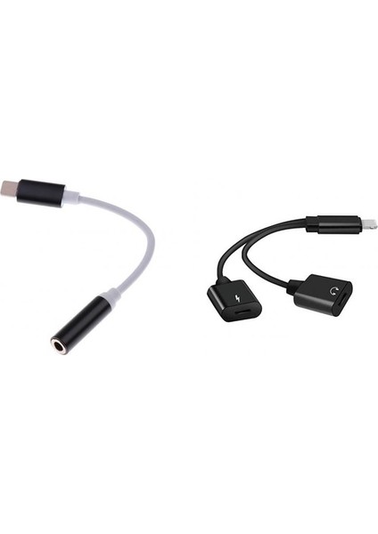 7 8 +3.5mm Şarj Kablosu Için Ayırıcı ve Şarj Kablosu (Yurt Dışından)