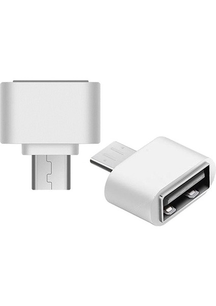 Mikro - USB 2.0 Dişi Otg Flash Drive Konektörü Veri Aktarma Adaptörü 2x (Yurt Dışından)
