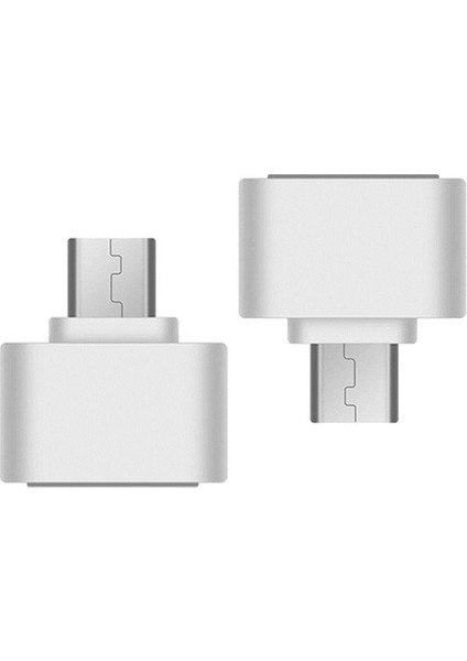Mikro - USB 2.0 Dişi Otg Flash Drive Konektörü Veri Aktarma Adaptörü 2x (Yurt Dışından)