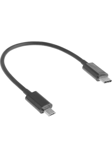 Siyah Ila Mikro USB Şarj Veri Aktarım Dönüştürücü Kablosu 0.25M (Yurt Dışından)