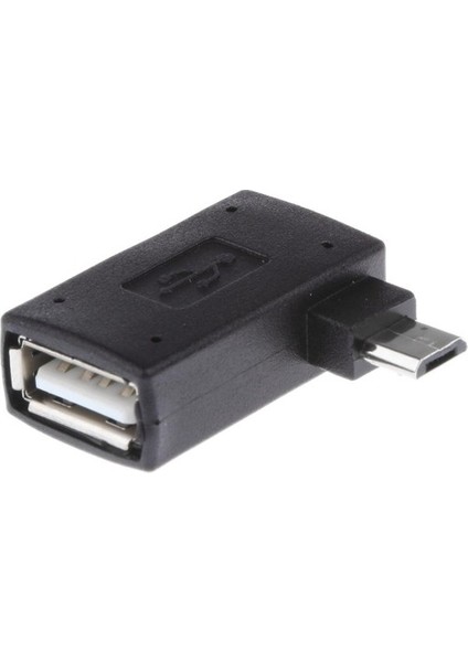 3 Adet 90 Derece Mikro USB 2.0 Otg Ana Bilgisayar Adaptörü USB Güçlü (Yurt Dışından)
