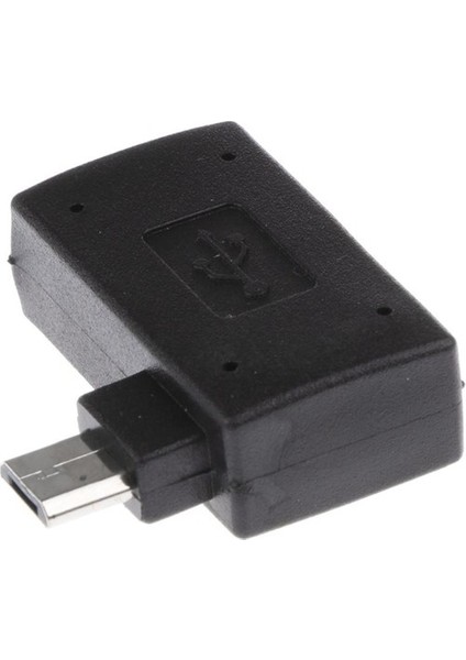 3 Adet 90 Derece Mikro USB 2.0 Otg Ana Bilgisayar Adaptörü USB Güçlü (Yurt Dışından)