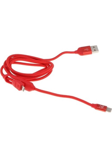 USB Şarj Kablosu Kırmızı (Yurt Dışından)