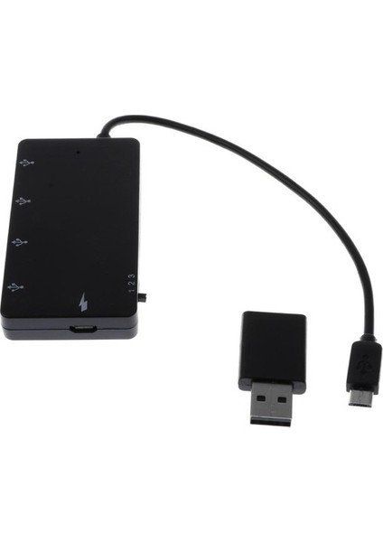 Android Için 4 Bağlantı Noktası Micro USB Otg Şarj Kablosu Adaptör Kartı Okuyucu (Yurt Dışından)