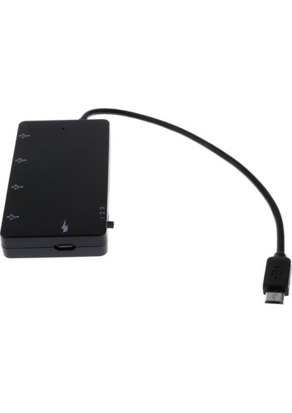 Android Için 4 Bağlantı Noktası Micro USB Otg Şarj Kablosu Adaptör Kartı Okuyucu (Yurt Dışından)