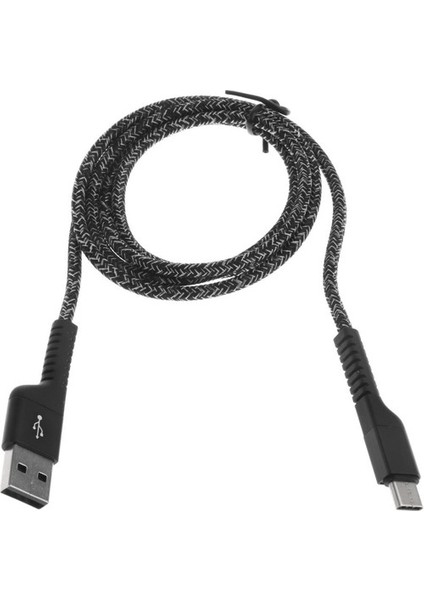 Alüminyum Naylon Veri Şarj Kablosu Adaptörü Siyah Tip C (Yurt Dışından) fırsatları