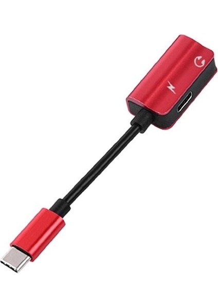 2x Tipi C Ses Kablosu Adaptörü 3.5mm Jak 2 1 Ses USB C Kulaklık (Yurt Dışından)