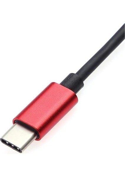 2x Tipi C Ses Kablosu Adaptörü 3.5mm Jak 2 1 Ses USB C Kulaklık (Yurt Dışından)