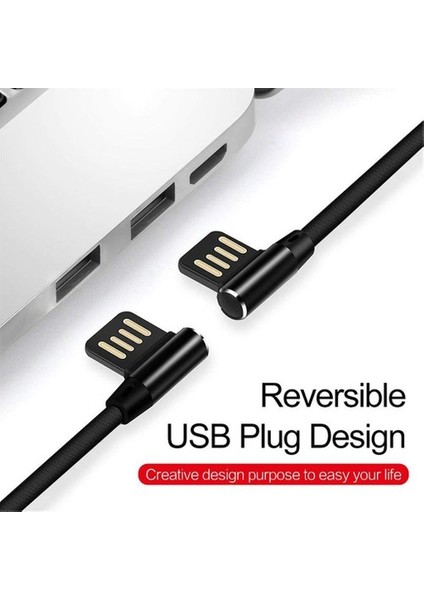 2x Micro USB Oyun Şarj Kablosu (Android), Mikro Kablo 90 Derece ve Cep Telefonu ve Dijital Cihazlar Için Kablo 2 Pcs (Yurt Dışından)