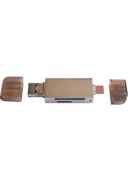 3 1 USB Otg Adaptörü Sd Kart Okuyucu Android Telefon Tablet Pc Için Altın (Yurt Dışından)