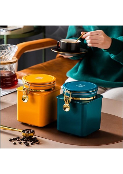 Kahve Kapları Çelik 1.1l Kahve Kavanozu Teneke Kutu (Yurt Dışından) fırsatları
