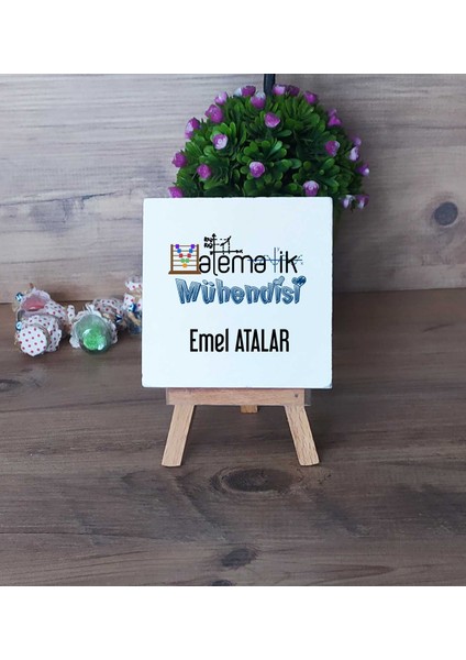Kişiye Özel Matematik Mühendisi Dekoratif Taş Baskı Matematik Mühendisine Mühendisler Günü Hediyesi