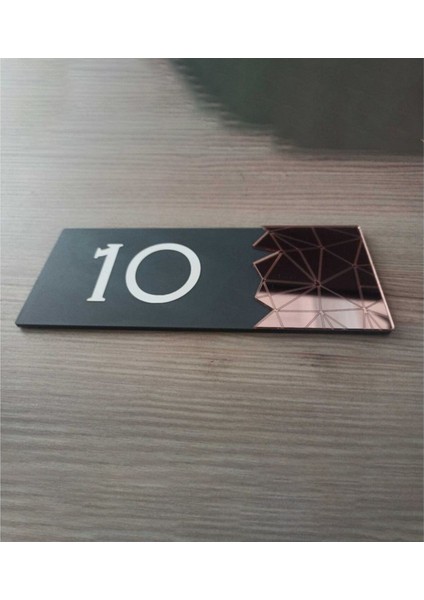 Smartad Dekoratif Aynalı Kapı Tabelası Pleksi- Salon Tabelası KZG0209 fiyatları