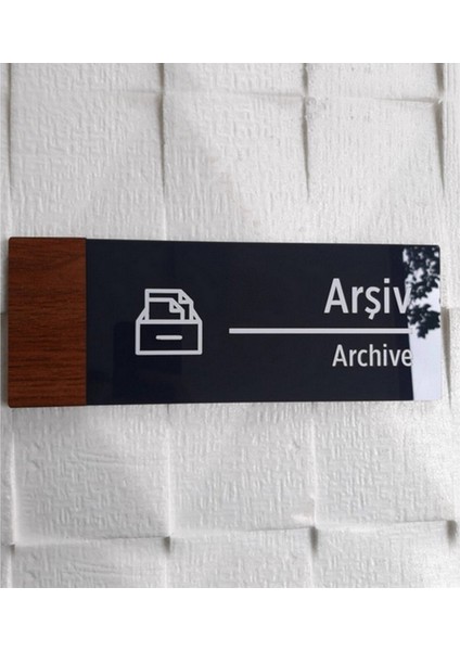 Smartad Wooden Serisi Arşiv Yönlendirme Tabelası Wsat