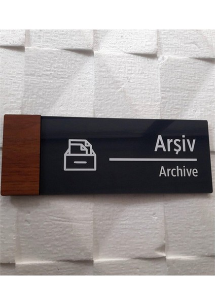 Smartad Wooden Serisi Arşiv Yönlendirme Tabelası Wsat