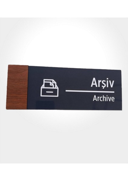 Smartad Wooden Serisi Arşiv Yönlendirme Tabelası Wsat