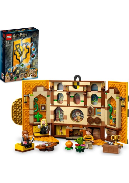 Harry Potter# Hufflepuff# Binası Bayrağı 76412 - 9 Yaş ve Üzeri Harry Potter# Hayranı Çocuklar için Yaratıcı Oyuncak Yapım Seti (313 Parça)