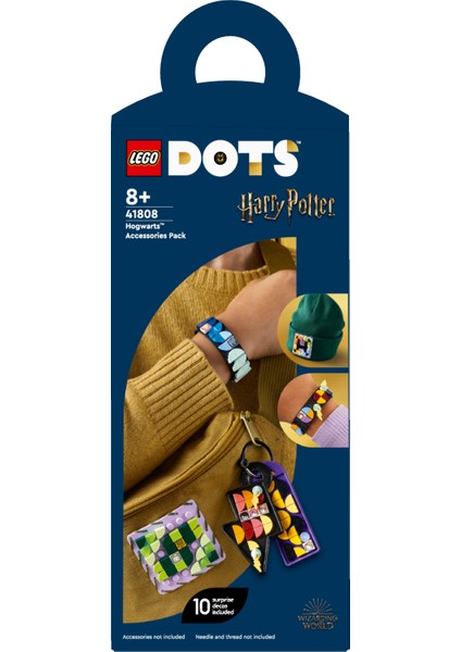 DOTS Hogwarts# Aksesuar Paketi 41808 - 8 Yaş ve Üzeri Çocuklar için Bileklik ve Anahtarlık İçeren Yaratıcı Kendin Yap Tasarım Seti (234 Parça)