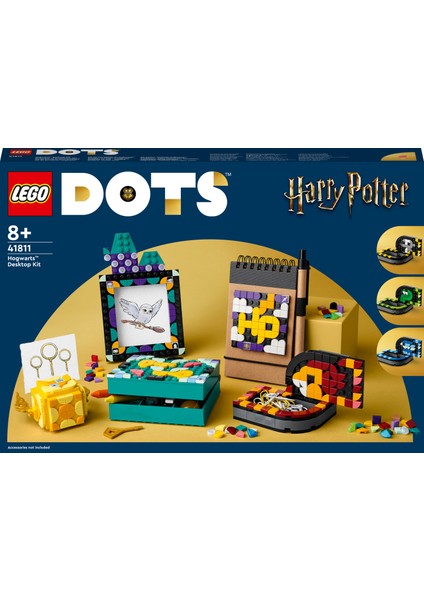 DOTS Hogwarts# Masaüstü Seti 41811 - 8 Yaş ve Üzeri Harry Potter# Hayranları için Çerçeve, Kutu ve Daha Fazlasını İçeren Kendin Yap Yaratıcı Dekorasyon Seti (856 Parça)