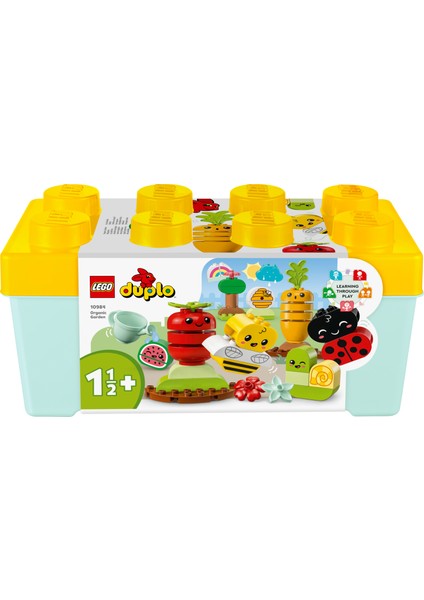 ® DUPLO® İlk Organik Bahçe 10984 - 18 Ay ve Üzeri Küçük Çocuklar için Meyve, Sebze ve Hayvanlar İçeren, Bahçıvanlığı Öğreten Yaratıcı Oyuncak Yapım Seti (43 Parça)