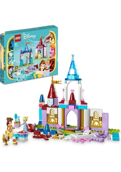 ® | Disney: Disney Princess Yaratıcı Kaleler 43219 - 6 Yaş ve Üzeri Çocuklar için Yaratıcı Oyunları Teşvik Eden Oyuncak Yapım Seti (140 Parça)