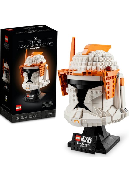 LEGO® Star Wars™ Klon Komutanı Cody Kaskı 75350 - Yetişkinler için Koleksiyonluk Sergileme Modeli Yapım Seti (776 Parça)