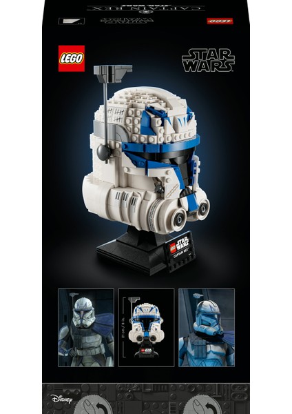 Star Wars™ Yüzbaşı Rex™ Kaskı 75349 - Yetişkinler için Koleksiyonluk Sergileme Modeli Yapım Seti (854 Parça)