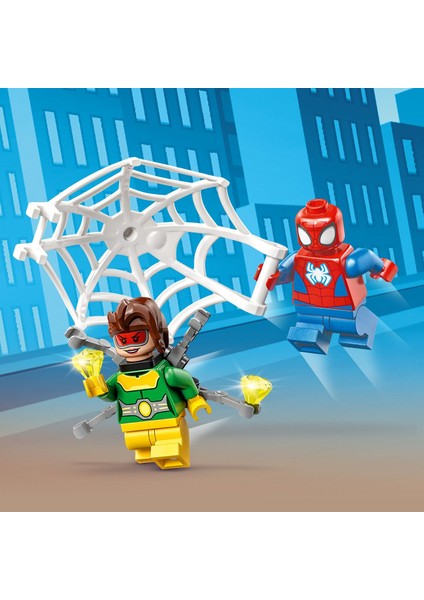 Marvel Örümcek Adam’ın Arabası ve Doktor Oktopus 10789 - 4 Yaş ve Üzeri Çocuklar için 2 Minifigürlü Yaratıcı Oyuncak Yapım Seti (48 Parça)