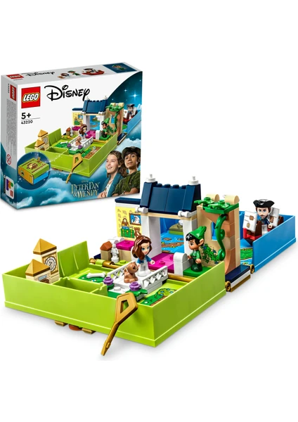 LEGO® | Disney Peter Pan ve Wendy'nin Hikaye Kitabı Macerası 43220 - 5 Yaş ve Üzeri Çocuklar için Yaratıcı Oyuncak Yapım Seti (111 Parça)