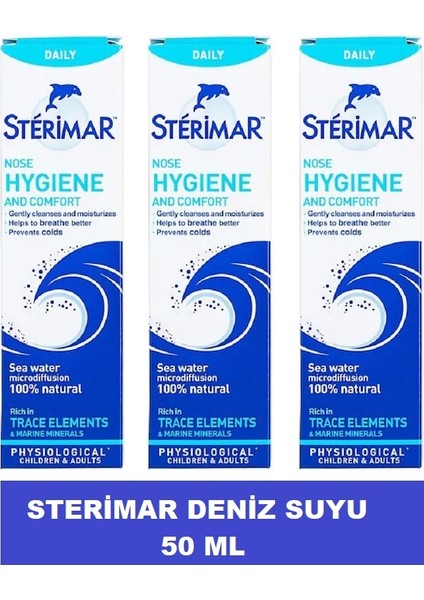 Deniz Suyu Burun Spreyi 50 Ml-3 Adet