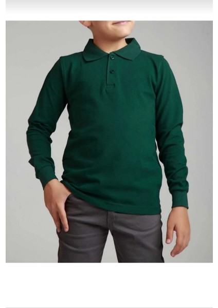 Çocuk Uzun Kollu Polo Yaka T-Shirt