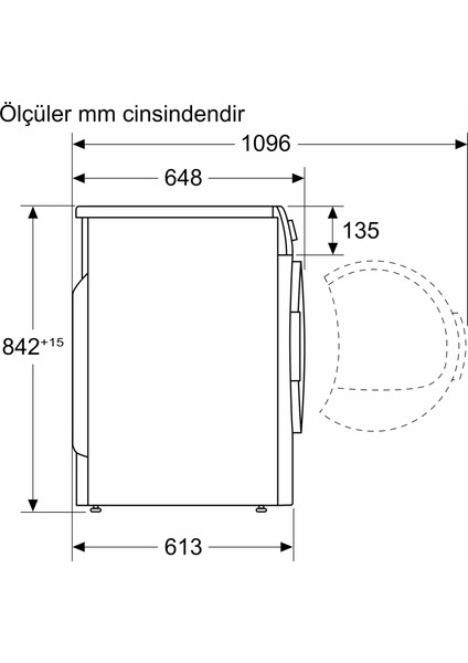 KM961RCTR A++ 9 kg Isı Pompalı Kurutma Makinesi