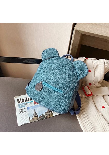 Kişiselleştirilmiş Bayan Kızlar Sevimli Ayı Desen Sırt Çantası Peluş Bebek Sırt Çantası Kızlar Için Özel Ad Küçük Rahat Omuz Sırt Çantası (Yurt Dışından)