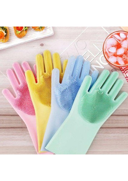 Çok Işlevli Kauçuk Eldiven Temizleme Ev Sihirli Mutfak Eldivenleri Yemek Pişirmek Için Ovma El Ev Bulaşıkları Yıkayıcı Dayanıklı - Ev Eldivenleri (Yurt Dışından)