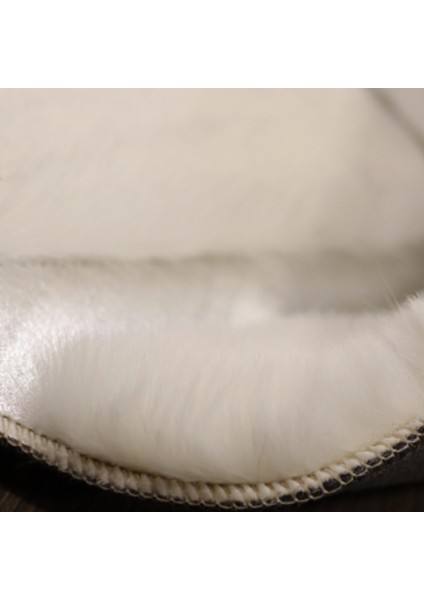 Krem Renk Gümüş Çizgili Peluş Halı 80 x 150 cm indirimleri